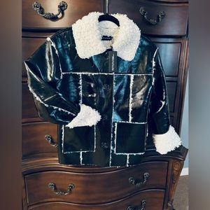 PRETTY LITTLE THING BLACK VINYL JACKET